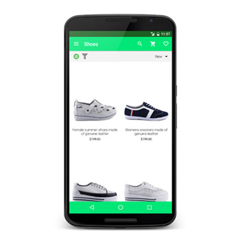 Book Your Shoes Android App Screenshot