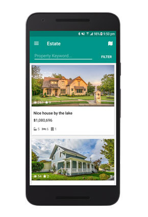 Real Estate Android App Screeshot